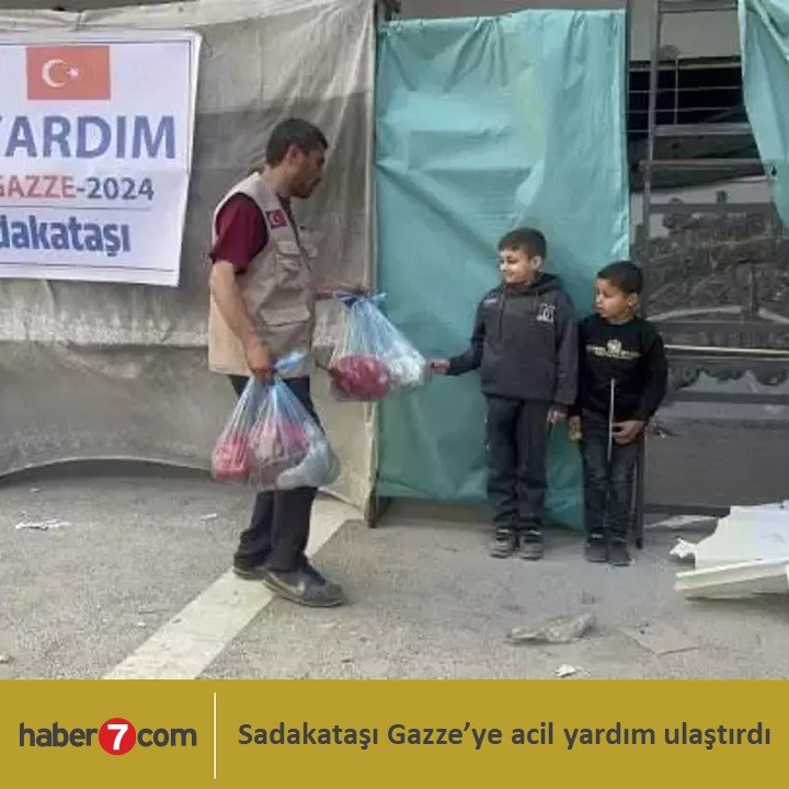Sadakataşı Gazze’ye acil yardım ulaştırdı