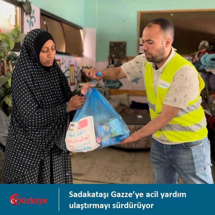 Sadakataşı Gazze’ye acil yardım ulaştırmayı sürdürüyor