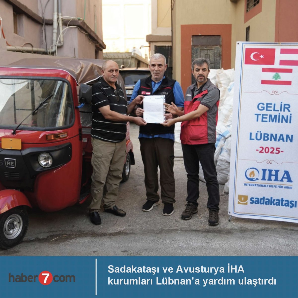 Sadakataşı ve Avusturya İHA kurumları Lübnan’a yardım ulaştırdı