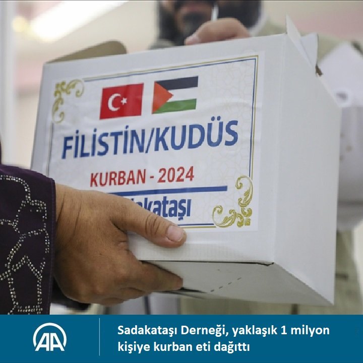Sadakataşı Derneği, yaklaşık 1 milyon kişiye kurban eti dağıttı