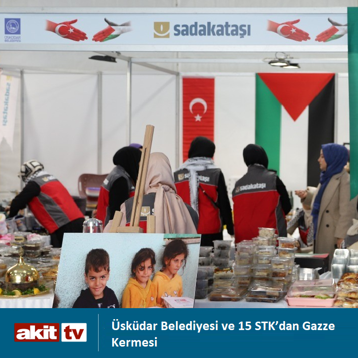 Üsküdar Belediyesi ve 15 STK’dan Gazze Kermesi