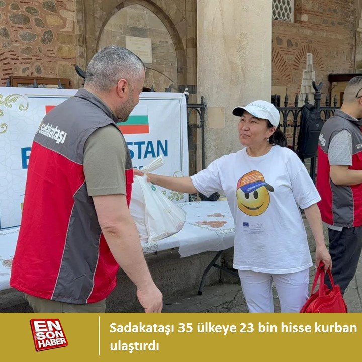 Sadakataşı 35 ülkeye 23 bin hisse kurban ulaştırdı